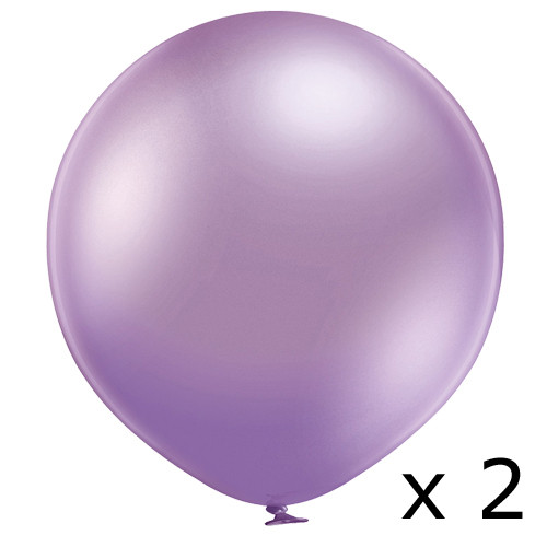 2ft Glossy Purple Belbal Latex Balloons (2)