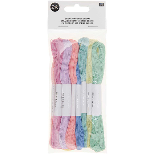 Rico Ice Cream Tones Cotton Yarn Strands (10)