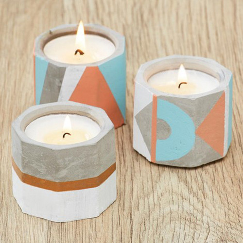 Concrete Tealight Candle Making Kit (1)
