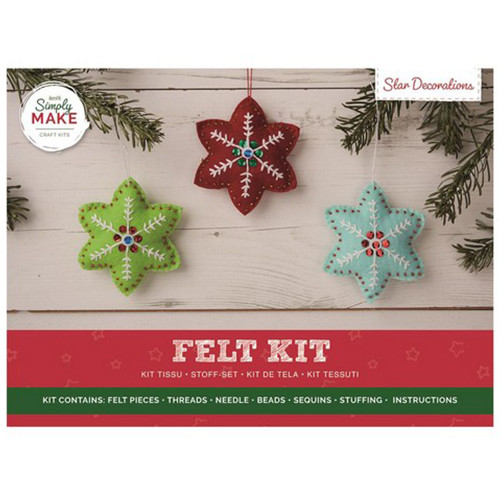 Christmas Star Felt Decoration Kit (1)