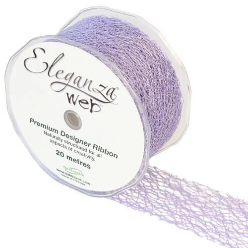 Lavender Web Ribbon - 50mm x 20m (1)
