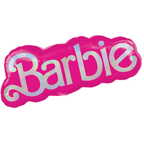 pink barbie shaped balloon for barbie themed party