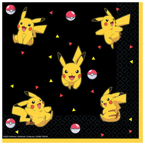 pikachu  pokemon party napkins