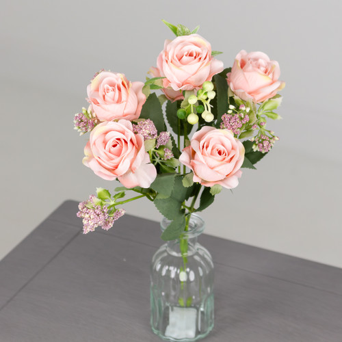 A 30cm Pale Pink Amelia Rose Bunch A 30cm Pale Pink Amelia Rose Bunch