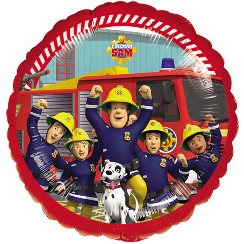 An 18 inch Fireman Sam themed foil balloon