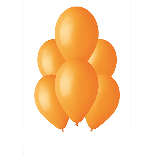 Orange coloured balloons manufactured by Gemar