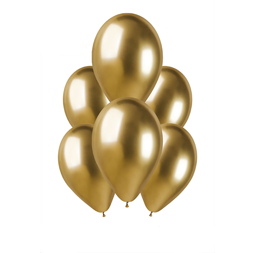 Gold coloured balloons manufactured by Gemar
