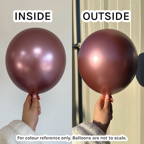 13" Shiny Pink Gemar Latex Balloons (6)