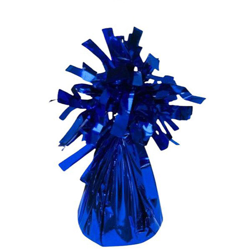 royal blue frilly balloon weight