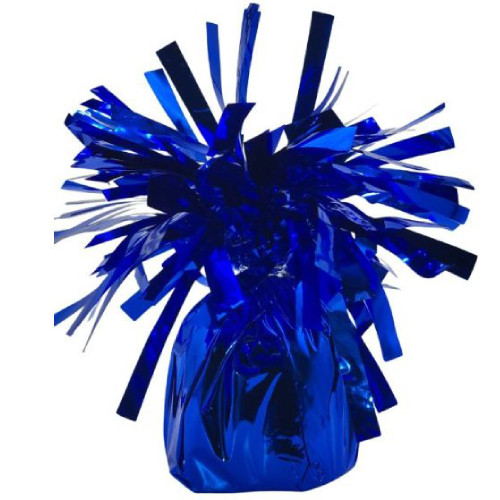royal blue frilly balloon weight