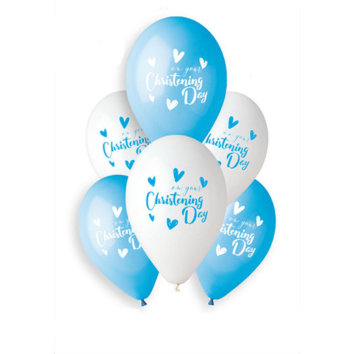 latex balloons for christenings boy