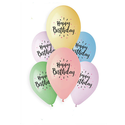 pastel latex balloons for birthday party