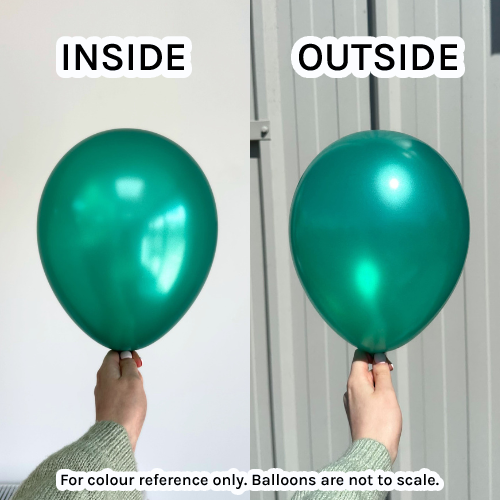 13" Metallic Emerald Green Gemar Latex Balloons (50)