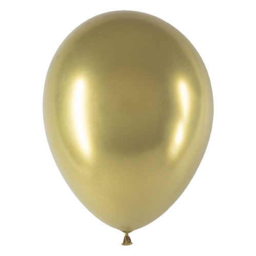 11 inch chrome gold latex balloons manufactured by Decotex