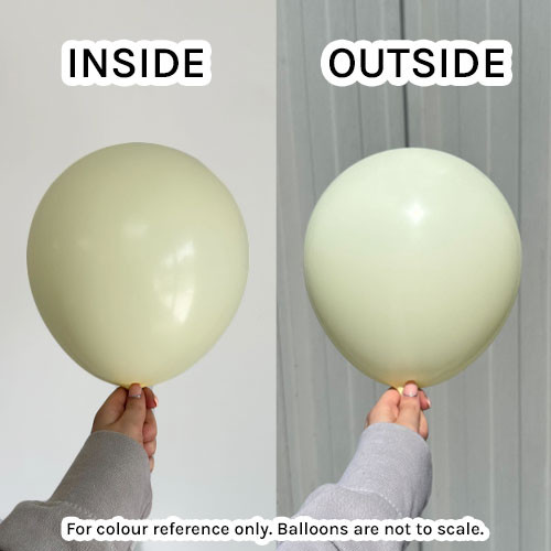 36" Macaron Pale Yellow Kalisan Latex Balloons (2)