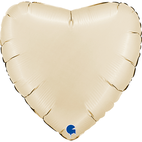 Grabo cream heart foil balloon