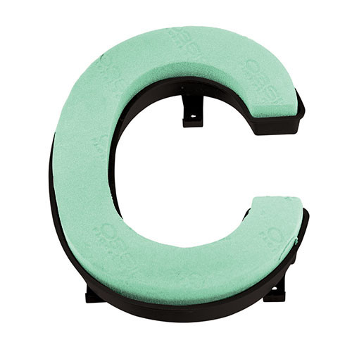 A Letter C Floral Foam Shape with Naylorbase backing!