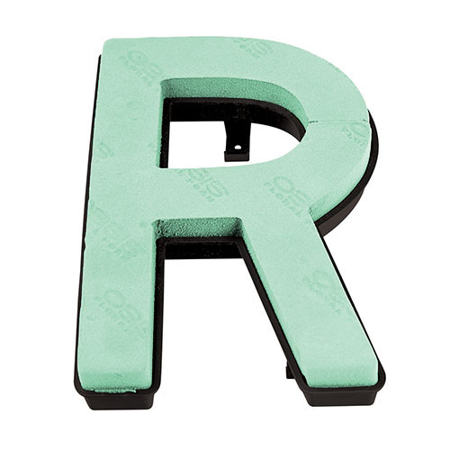 A Letter R Floral Foam Shape with Naylorbase backing!