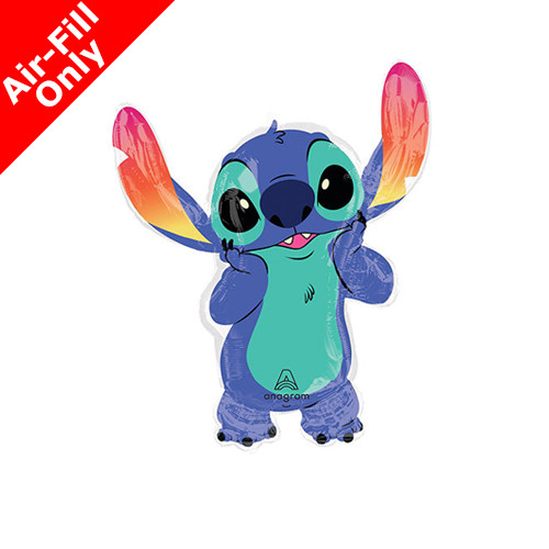 A Stitch character balloon from Lilo and Stitch, manufactured by Anagram.
