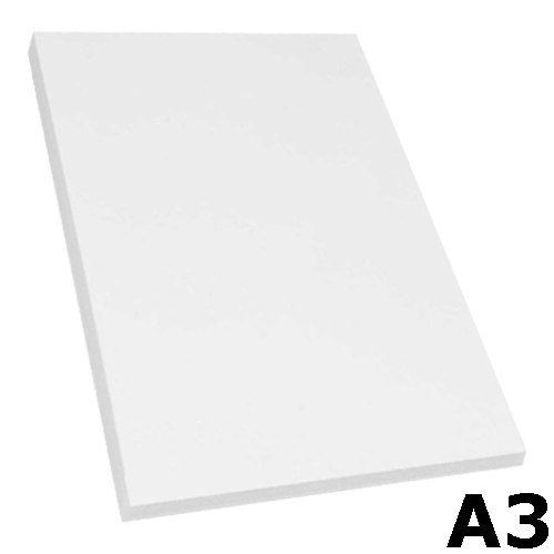A sheet of A3 Westfoam White Foam Board, with a thickness of 5mm! Supplied in a pack of 5.