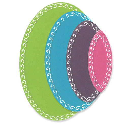 A solid set of Classic Ovals Framelits die-cut pieces, designed by Stacey Park!