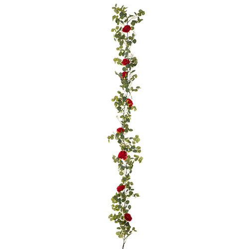 Eucalyptus Garland with Red Roses wholesale