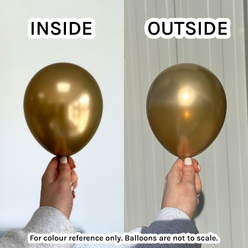 A pack of 50 260 Glam Gold Entertainer Balloons, manufactured by Prima!