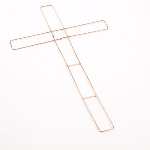 wire flat cross for florals