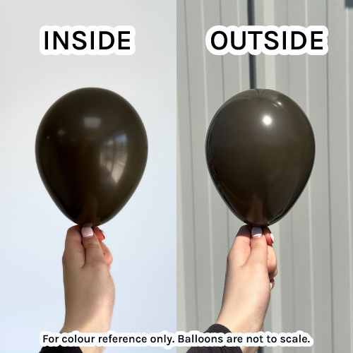 18" Espresso Prima Latex Balloons (25)