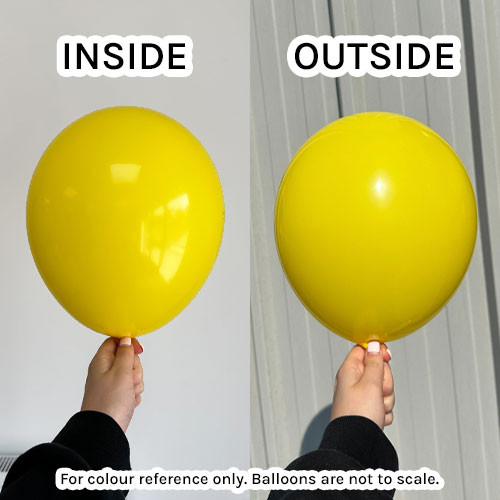 18" Yellow Prima Latex Balloons (25)