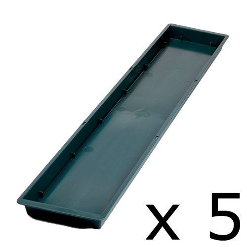 A set of 5 Green Plastic Triple Brick Trays, manufactured by Oasis!