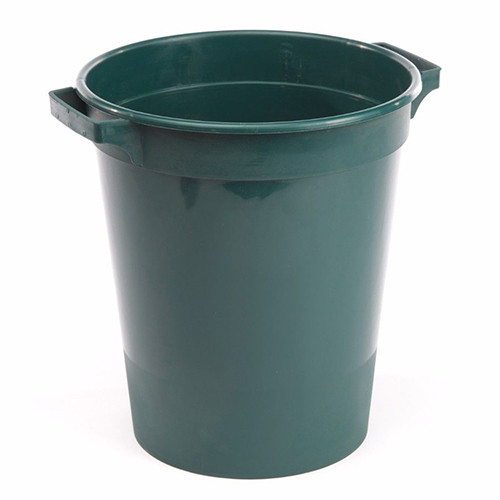 A Green Plastic Flower Bucket: ideal for floristry!