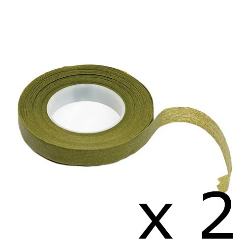 Two rolls of 13mm FloraTape Moss Paper Tape, manufactured by Oasis!