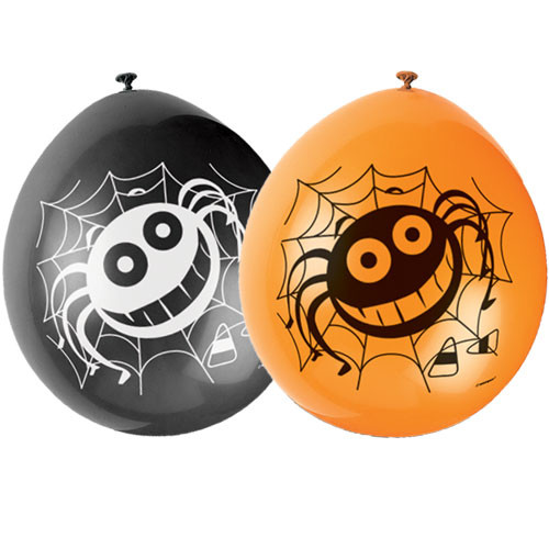 9 inch Spider Neck Up Latex Balloons (10) 9 inch Spider Neck Up Latex Balloons (10)
