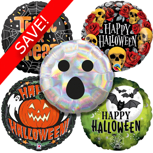 18 inch Halloween Foil Pack 2 (25 Balloons)