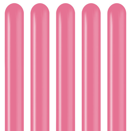 A pack of 100 260 Standard Queen Pink Kalisan Entertainer Balloons!