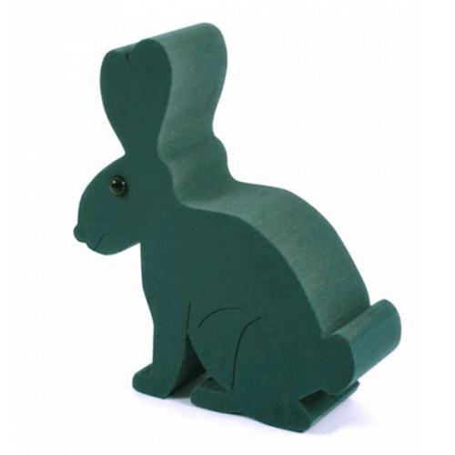 A 3D Floral Foam Sculpture of a Standing Rabbit, manufactured by Spicer Designs!