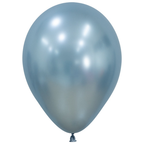 Sempertex 12" silk arctic blue latex balloons