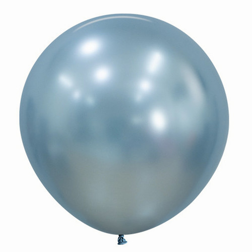 Sempertex 24" silk arctic blue latex balloons