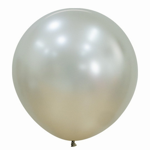 Sempertex 24" silk cream pearl latex balloons