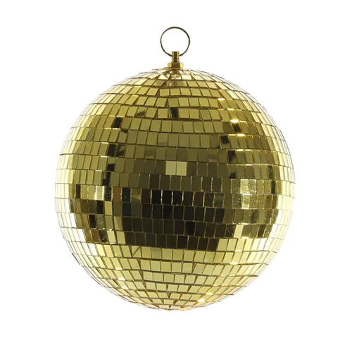 A Gold Mirror Ball, measuring approx. 20cm!