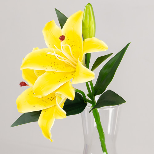 39cm Yellow Stargazer Lily Pick 39cm Yellow Stargazer Lily Pick