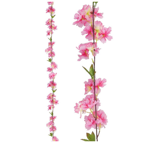 Pink cherry blossom garland