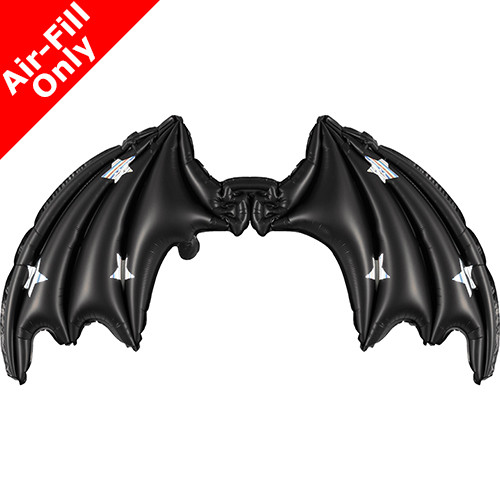 black bat wing foil balloon