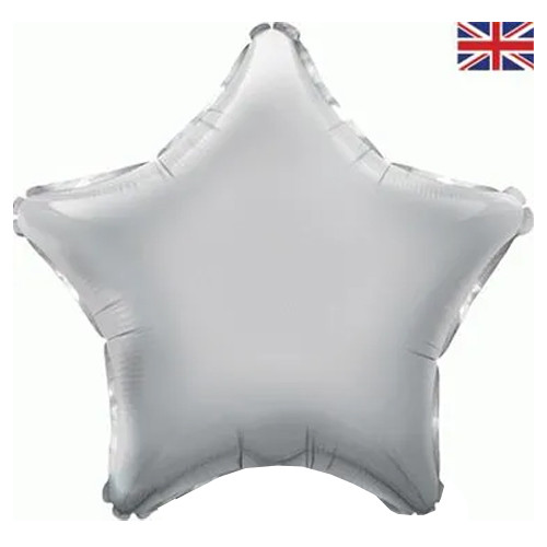 19" silver star foil balloon 19" silver star foil balloon