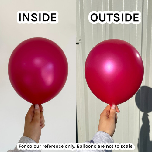 5" Metallic Fuchsia Sempertex Latex Balloons (50)