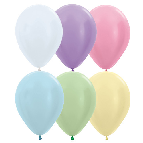 5" Satin Assorted Sempertex Latex Balloons (100)