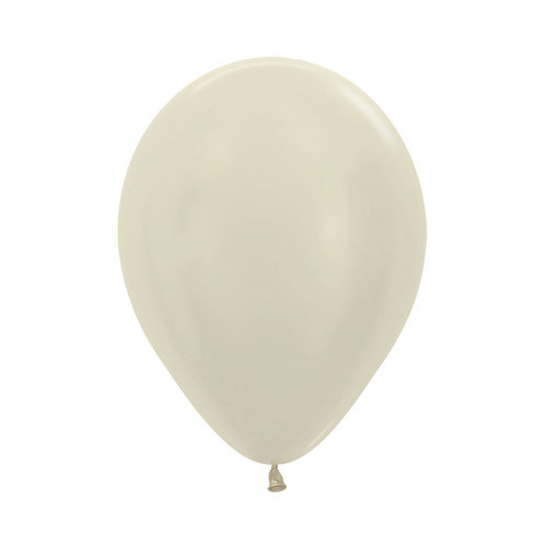 5" Satin Ivory Sempertex Latex Balloons (100)