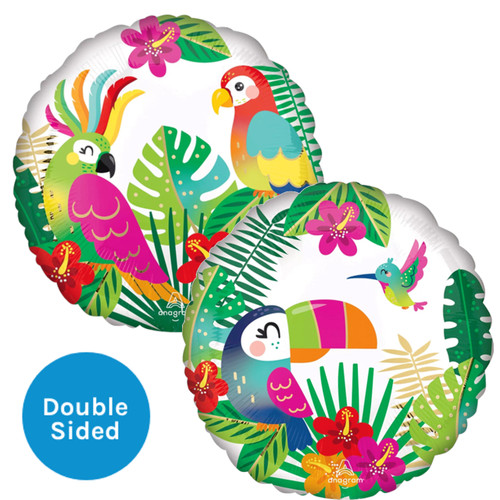 An 18 inch tropical paradise balloon