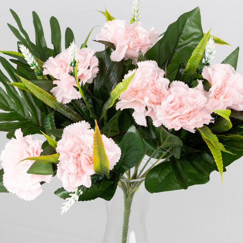 Artificial light pink carnation bush Artificial light pink carnation bush